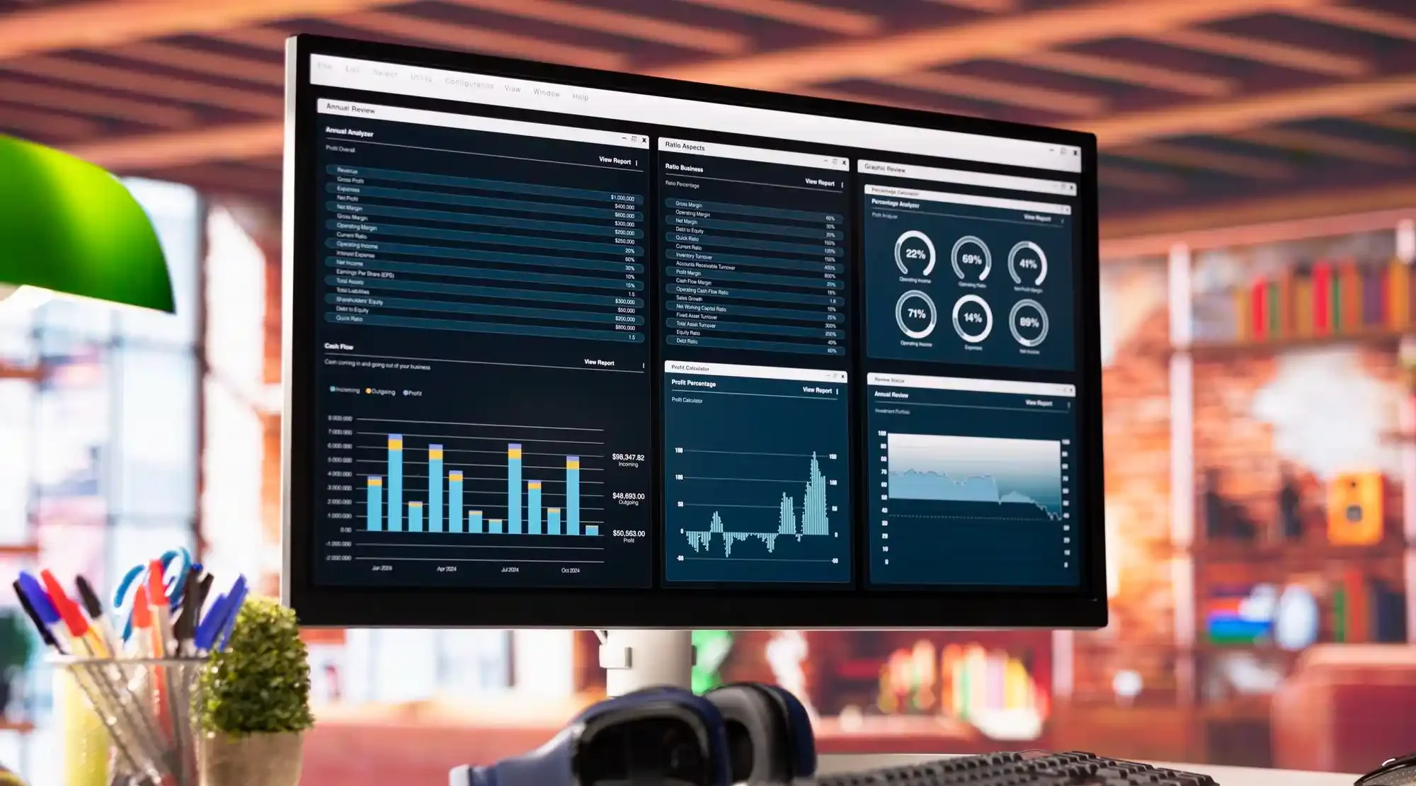 Power Bi Kpi Dashboard